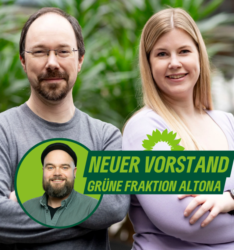 GRÜNE Fraktion Altona: Dana Vornhagen und Benjamin Eschenburg sind die neue Doppelspitze