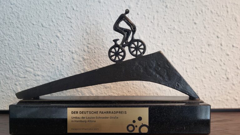 Herzlichen Glückwunsch, liebes Bezirksamt: Deutscher Fahrradpreis nach Umbau der Louise-Schroeder-Straße