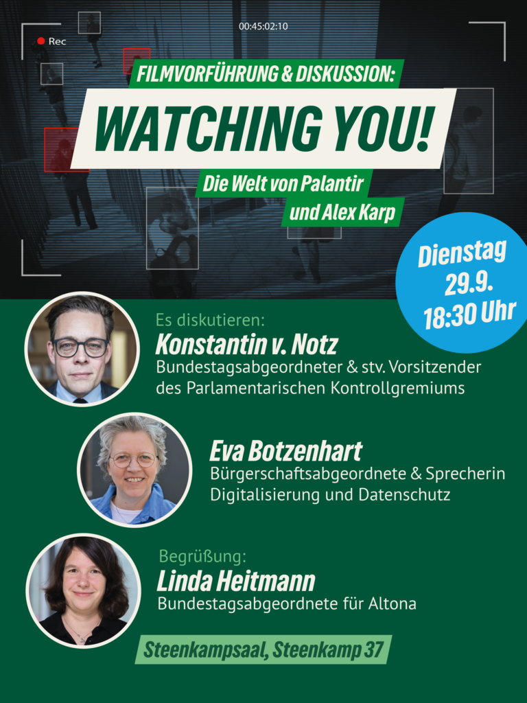 „Watching You!“ – Film und Diskussion
